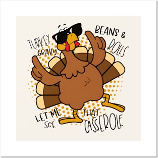 Funny Turkey Thanksgiving Day Posters and Art